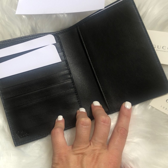🆕 Gucci Passport Holder Black Leather ✈️🏝🏙 - Picture 4 of 13